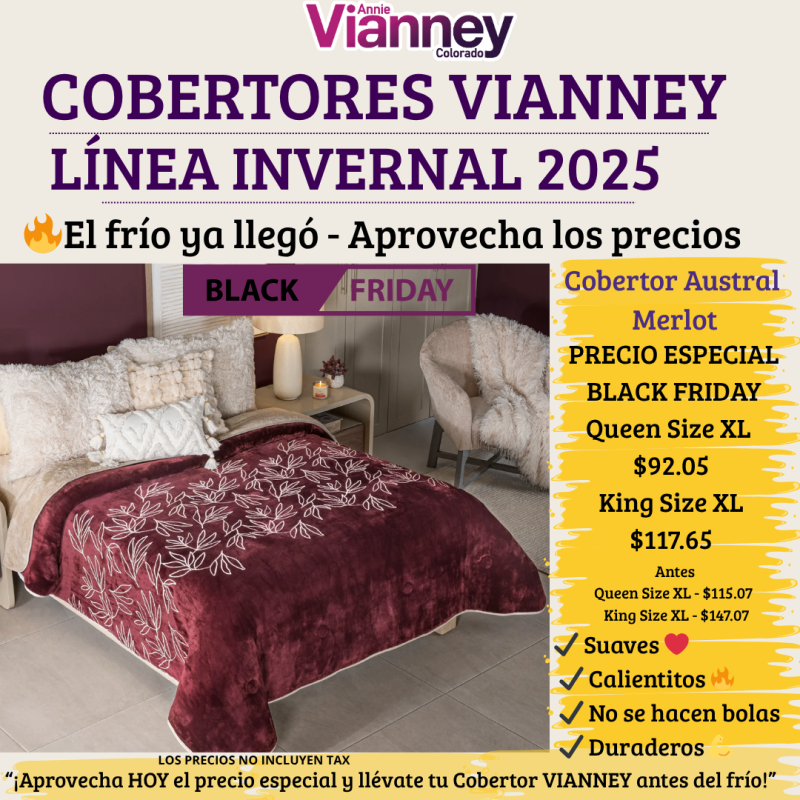 Cobertor Austral Merlot - Top Seller