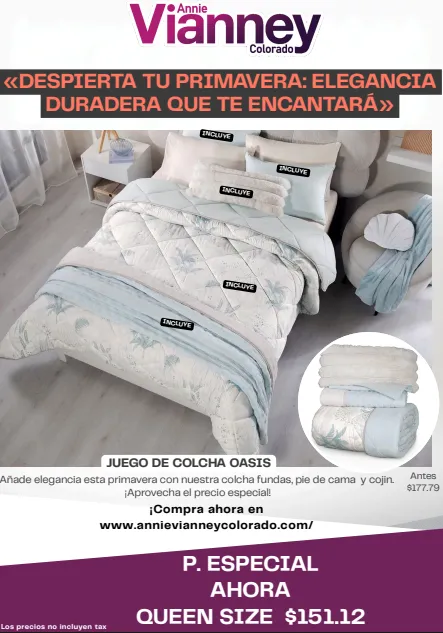 Colcha Oasis - Prom. Primavera