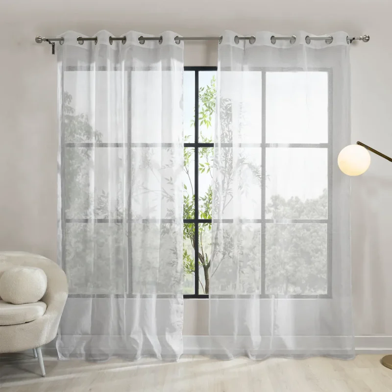 Cortinas Viena Argolla Blanca