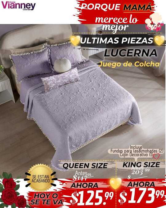 Juego de Colcha Lucerna - Prom Madres