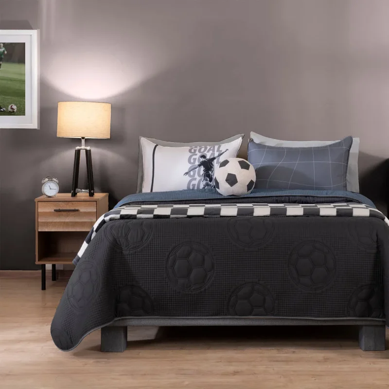 Juego de Colcha Reversible Soccer