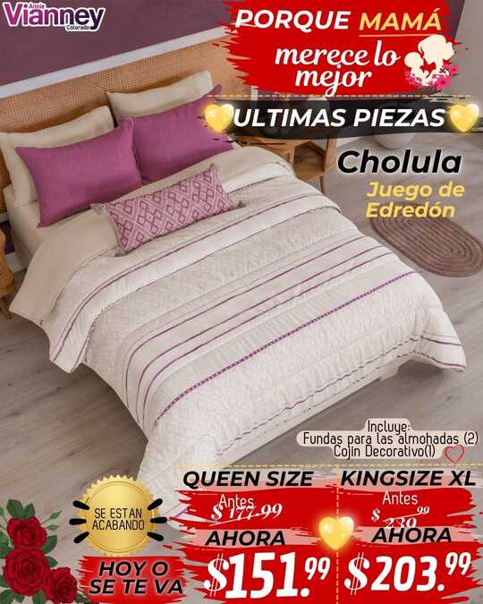 Juego de Edredón Cholula - Prom Madres