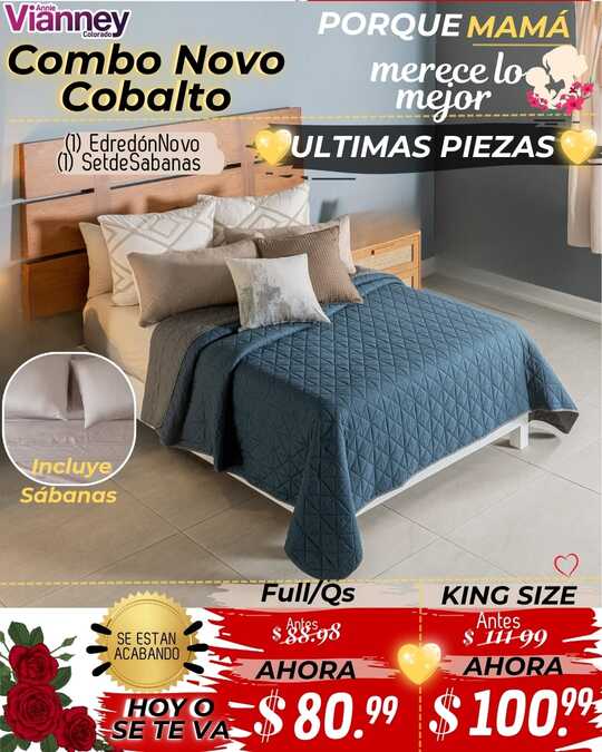 Combo Novo Cobalto - Prom Madres